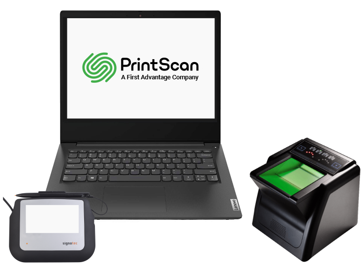 PrintScan Live Scan Fingerprinting System